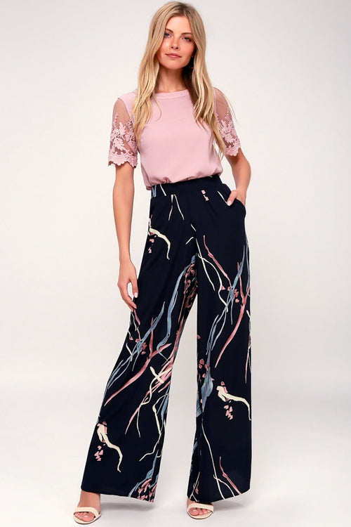 Try To Keep Up Lace Embroidered Short Sleeve Top - 4 Colors