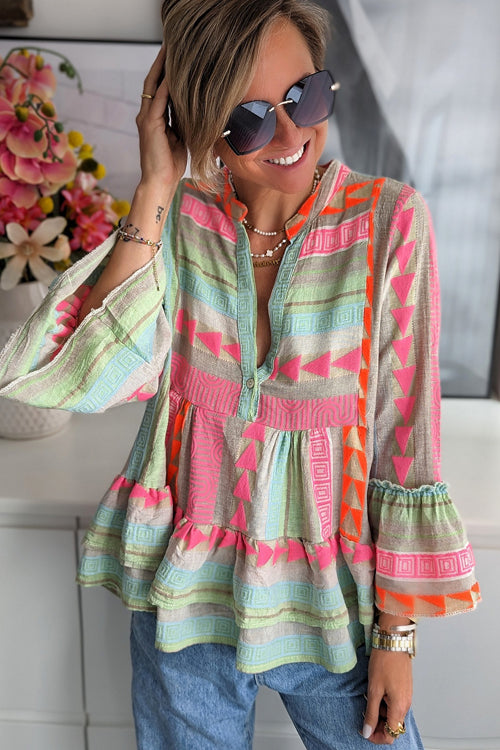 Perfected Sweetness Print Blouse