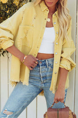 What I Like Denim Pocket Long Sleeve Shacket - 5 Colors