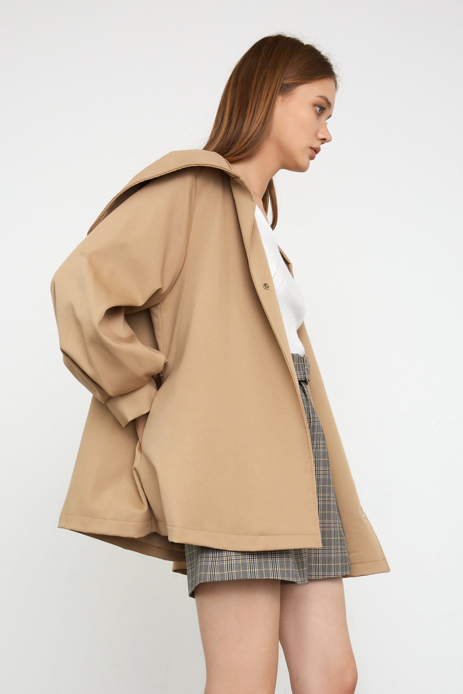 Ophilia Wheat Belt Trench Jacket