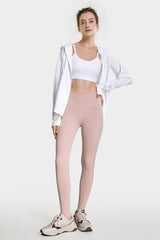 White UV Protection Zip-Up Hoodie