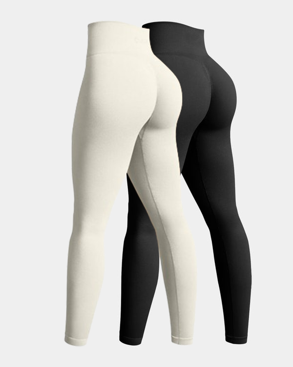 Seamless High Waist Butt Liftings Yoga Leggings2 Pieces