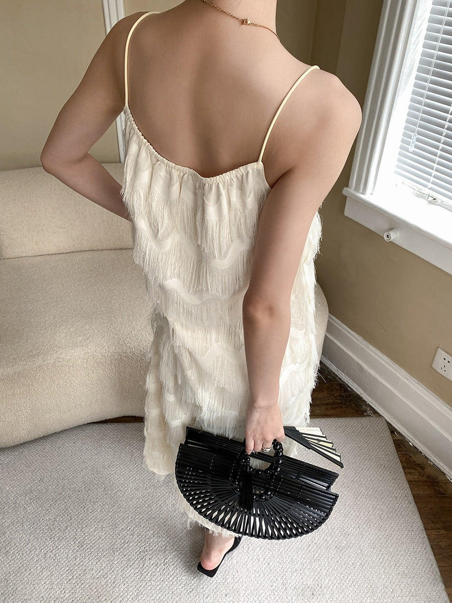 Gentle temperament, loose and thin, French slip dress