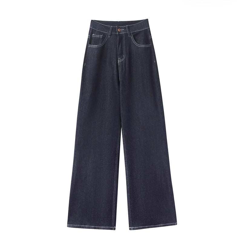 High-Waist Wide Leg Denim Jeans for Women