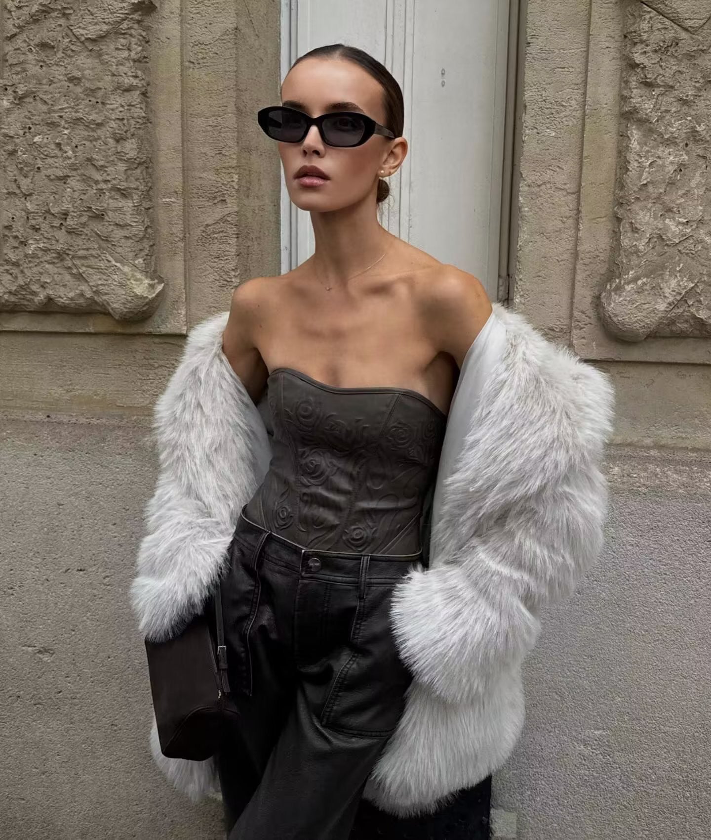 Oversized Fuzzy Women Faux Fur Coat