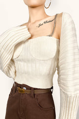 Fatimah White Knit Set