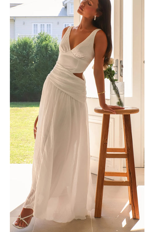 Moment Maker V-Neck Cutout Maxi Dress - 3 Colors