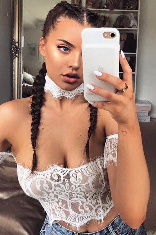 Lace Off the Shoulder Lingerie