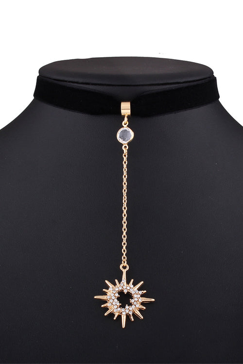 Velvet Moon&Sun Choker