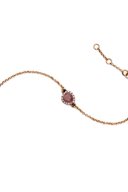 Wine Red Pendant Bracelet