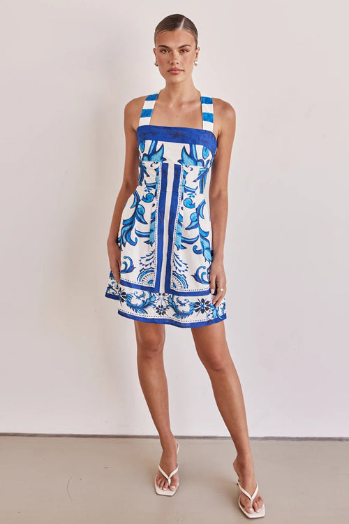 Exuberant Chicness Print Sleeveless Mini Dress - 4 Colors