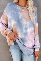 Cheery Scene Tie-Dye Long Sleeve Top