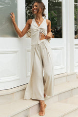 Suits You Perfectly Sleeveless Cotton Suit