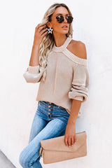 Sweetest Treat Cold Shoulder Knit Sweater - 3 Colors