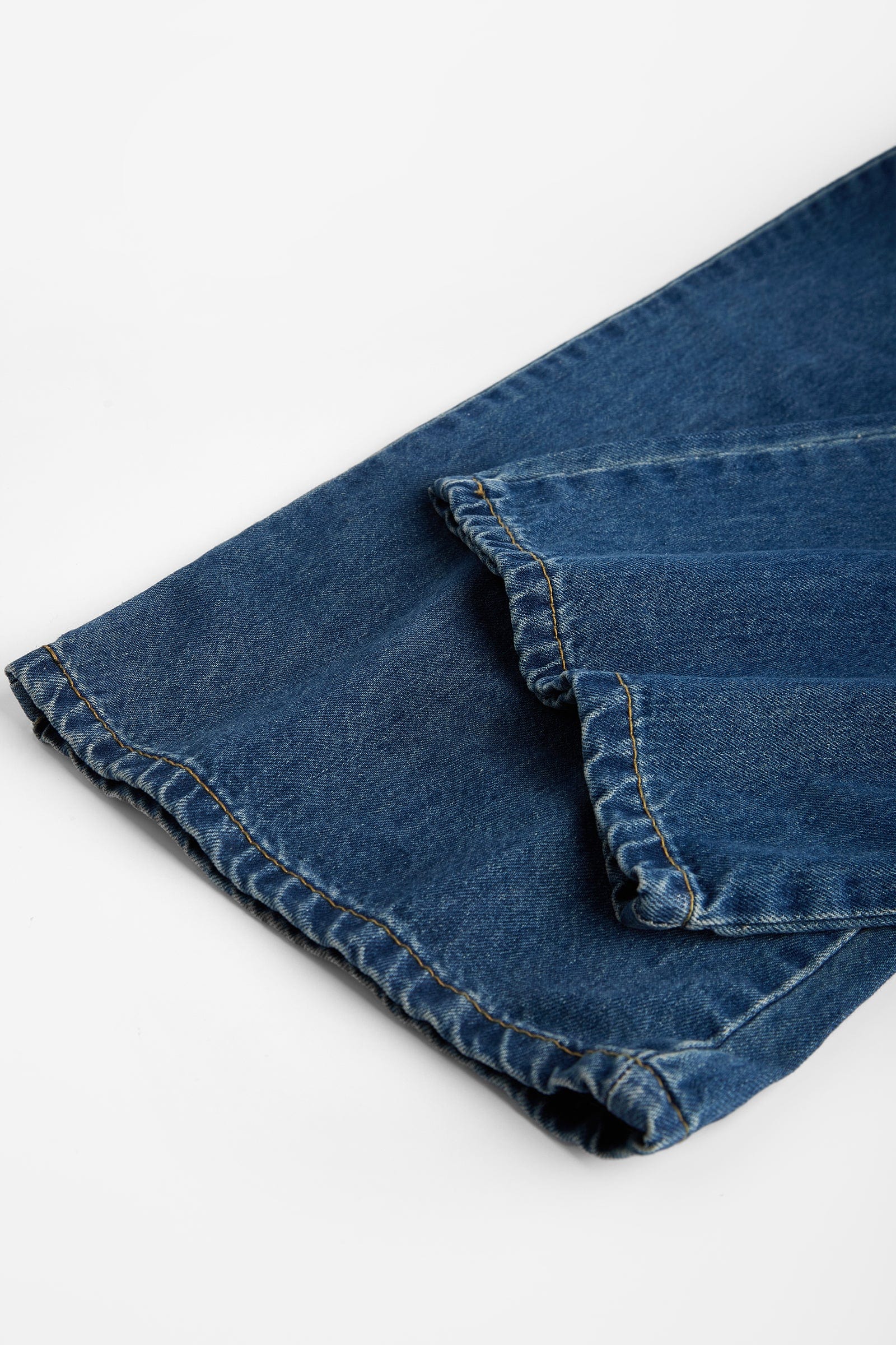 Royal Blue Full-Length Wide Leg Jeans