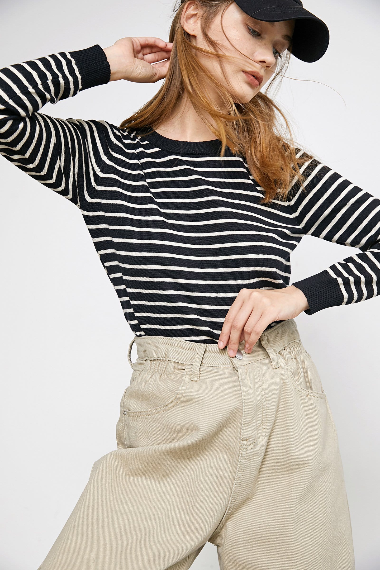 Virgil Black Striped  Sweater