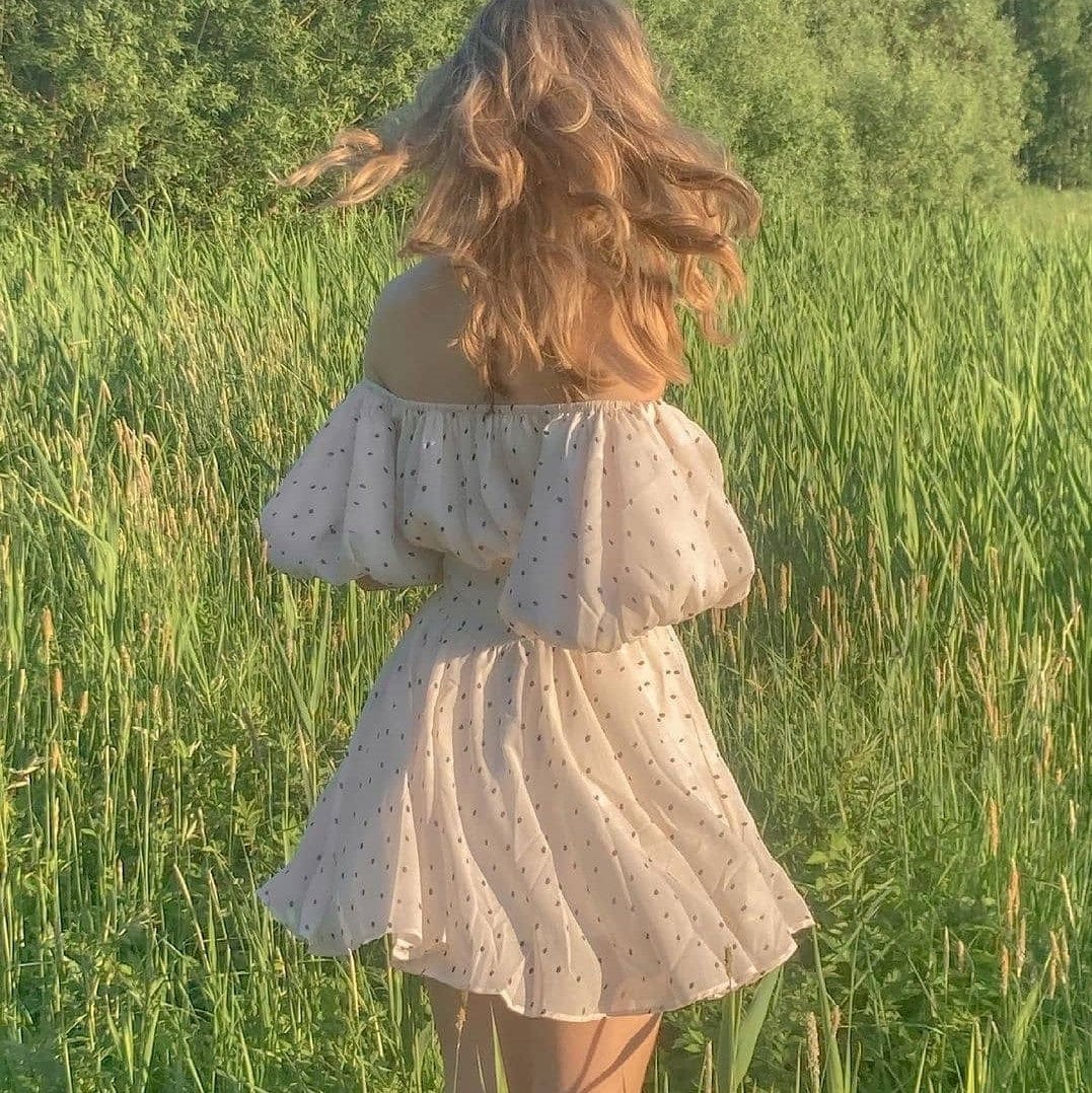 Ivory Garland Garden Dress
