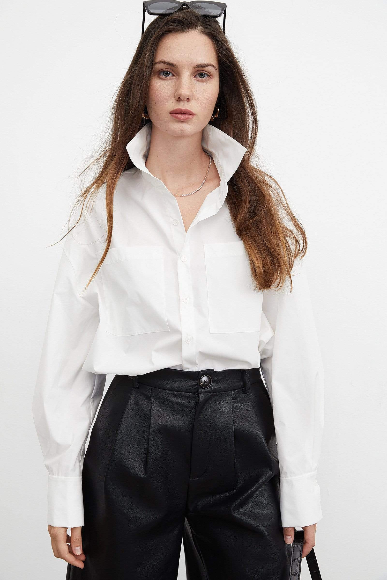 Essential White Button-Up Shirt