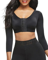 Women's Arm Shaper Arm Liposuction Post-Operation Compression Sleeve Front Opening Shapewear