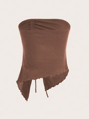 Slim-fitting Bandeau Vest Top