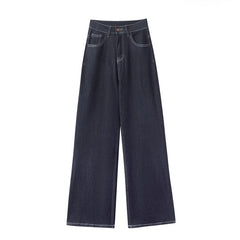 High-Waist Wide Leg Denim Jeans for Women