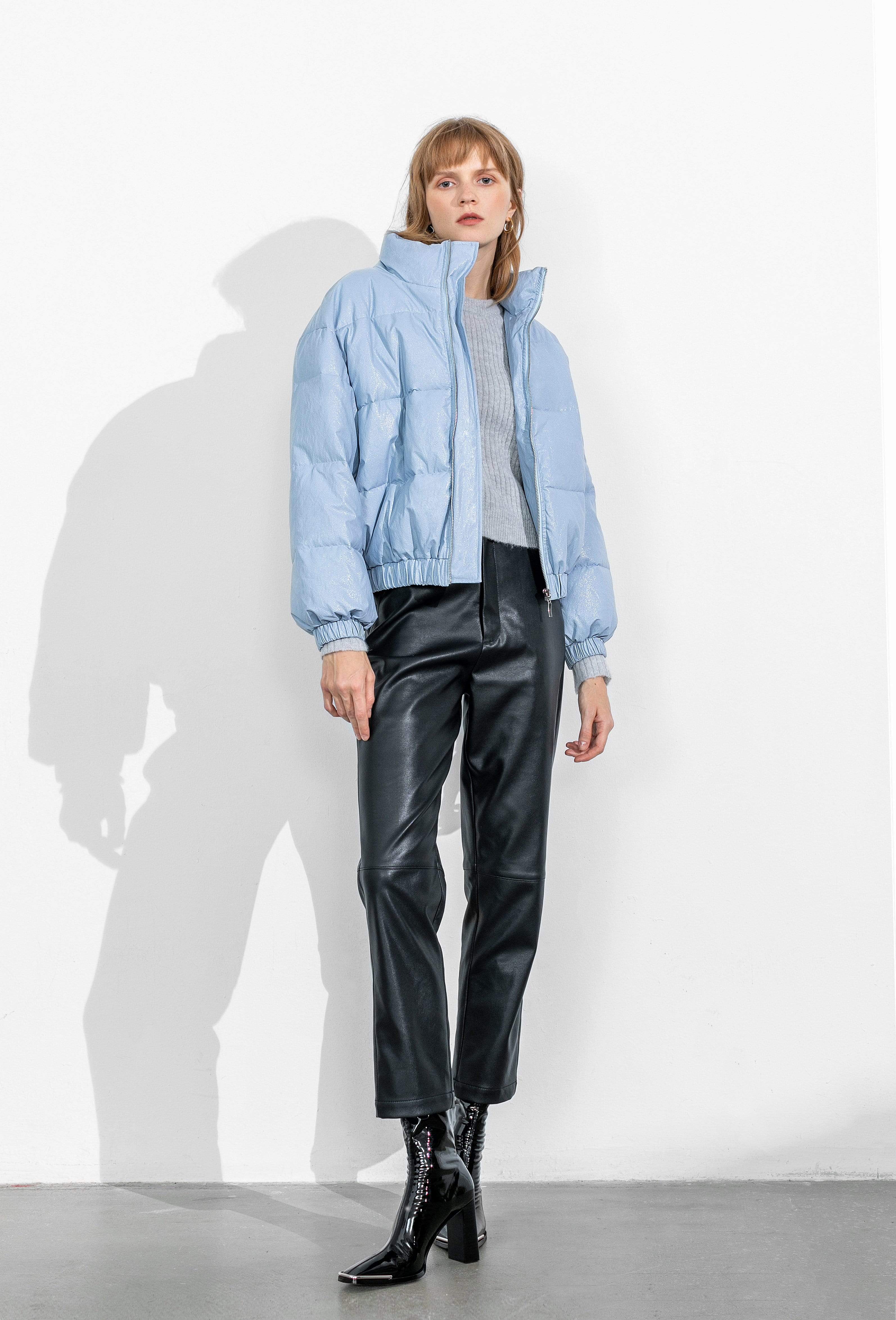 Slick Blue Puffer Jacket