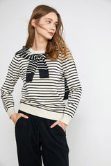 Virgil Ivory Striped Sweater