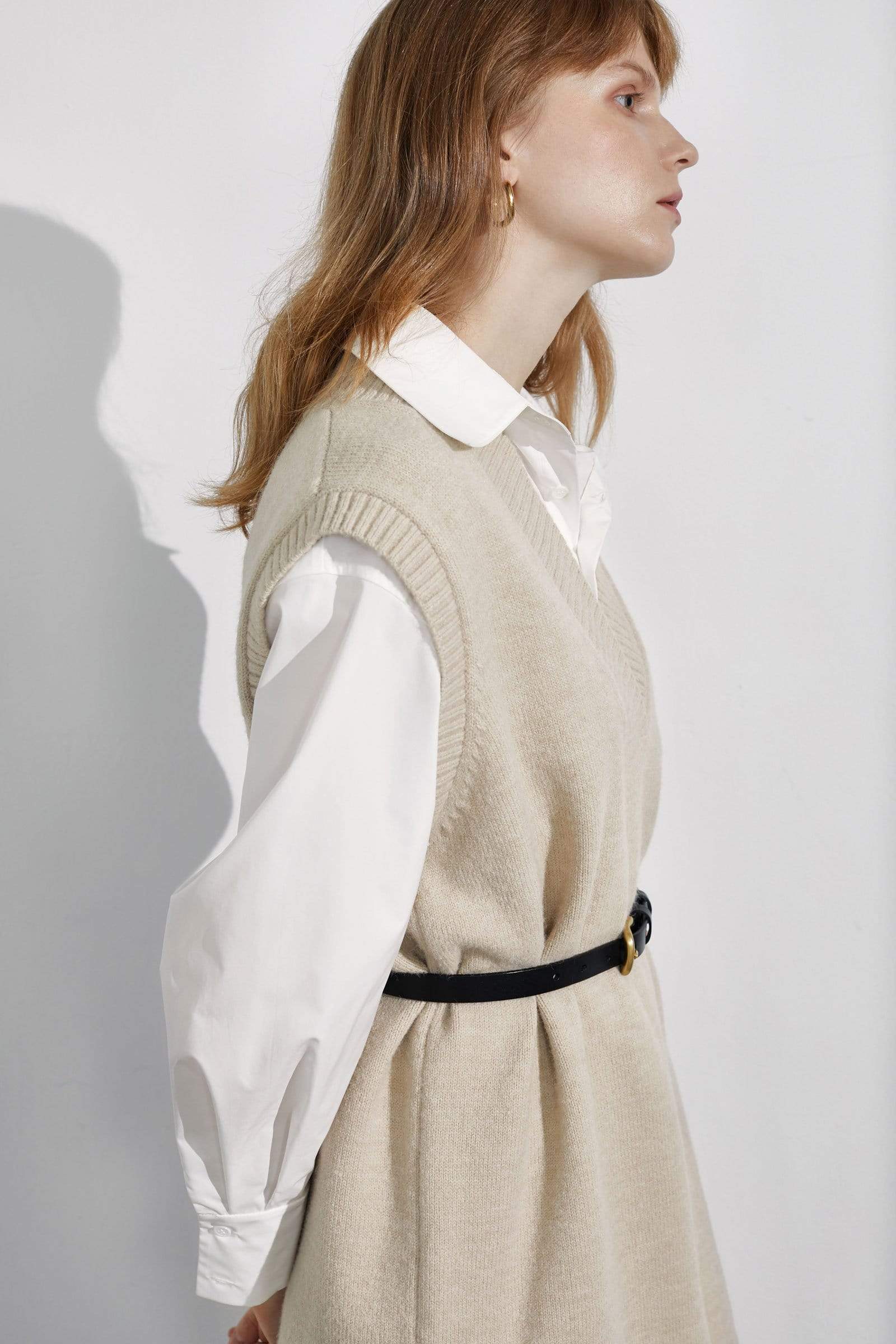 Essential Khaki Knit Vest