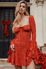 Days of Beauty Lace Long Sleeve Mini Dress - 3 Colors