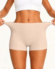 Women's Seamless Tummy Control Elastic Boxer Briefs