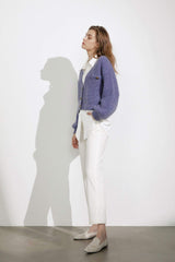 Elsie Purple Oversized Cardigan