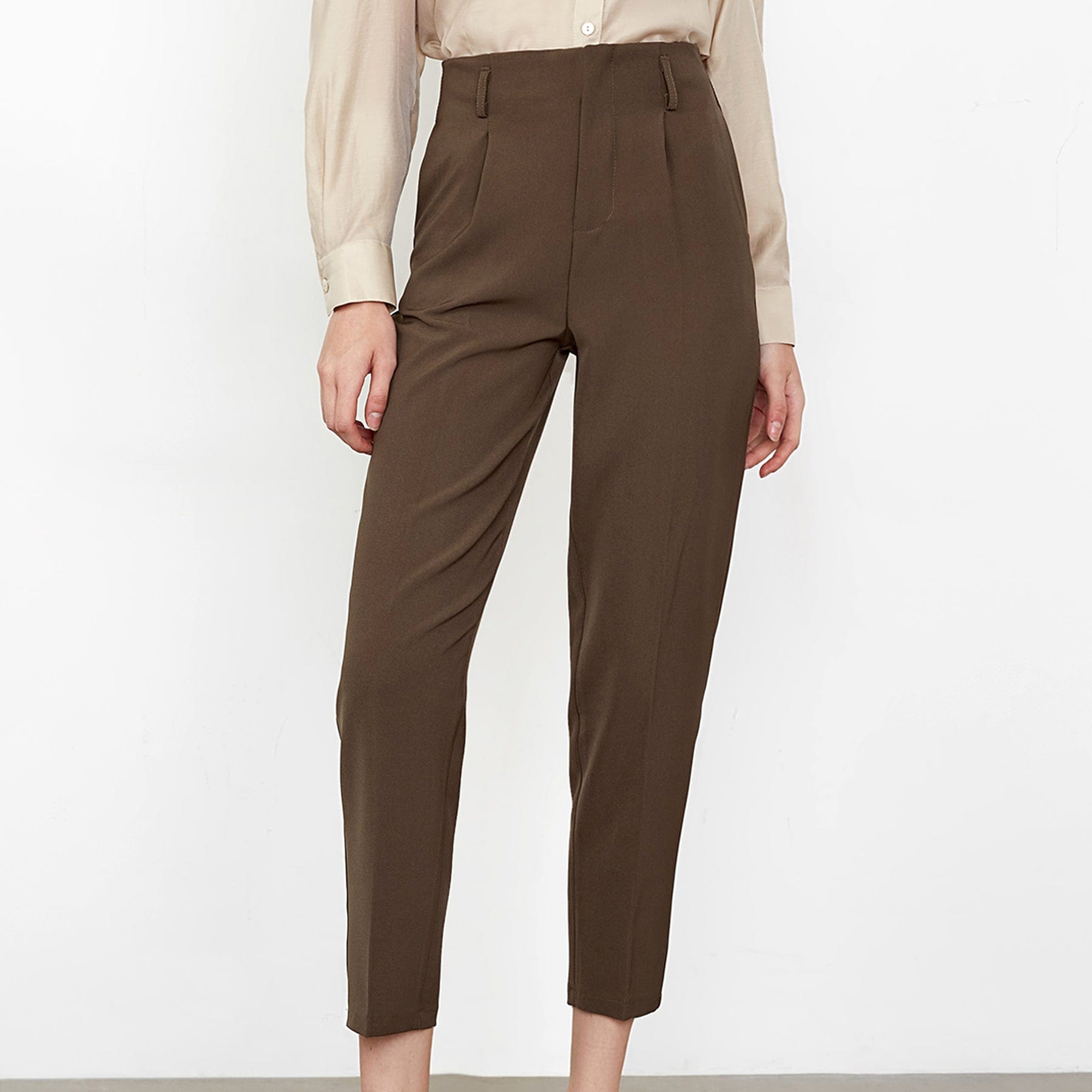 Kamren Saddle Brown Straight Leg Pants