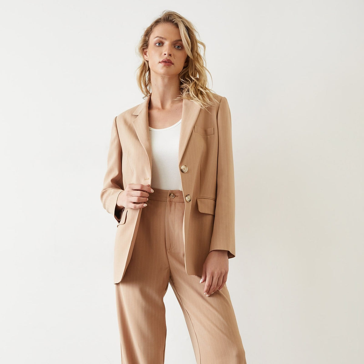 Zariah Oversize Brown Blazer