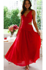 Moment Maker V-Neck Cutout Maxi Dress - 3 Colors