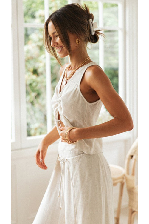 Suits You Perfectly Sleeveless Cotton Suit