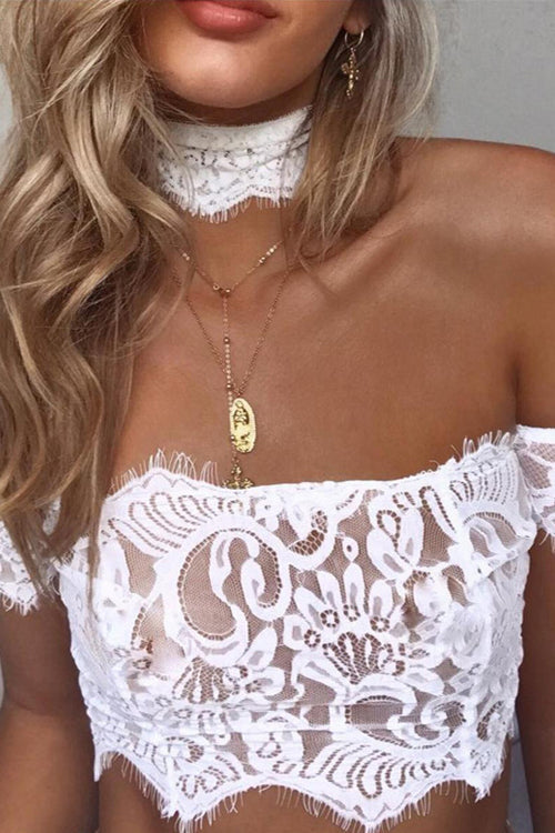 Lace Off the Shoulder Lingerie