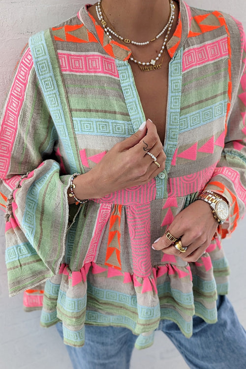 Perfected Sweetness Print Blouse