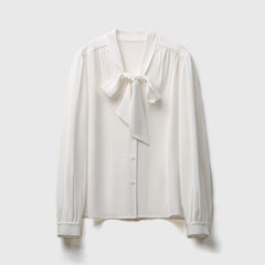 Eleni Cornflower White Tie Shirt