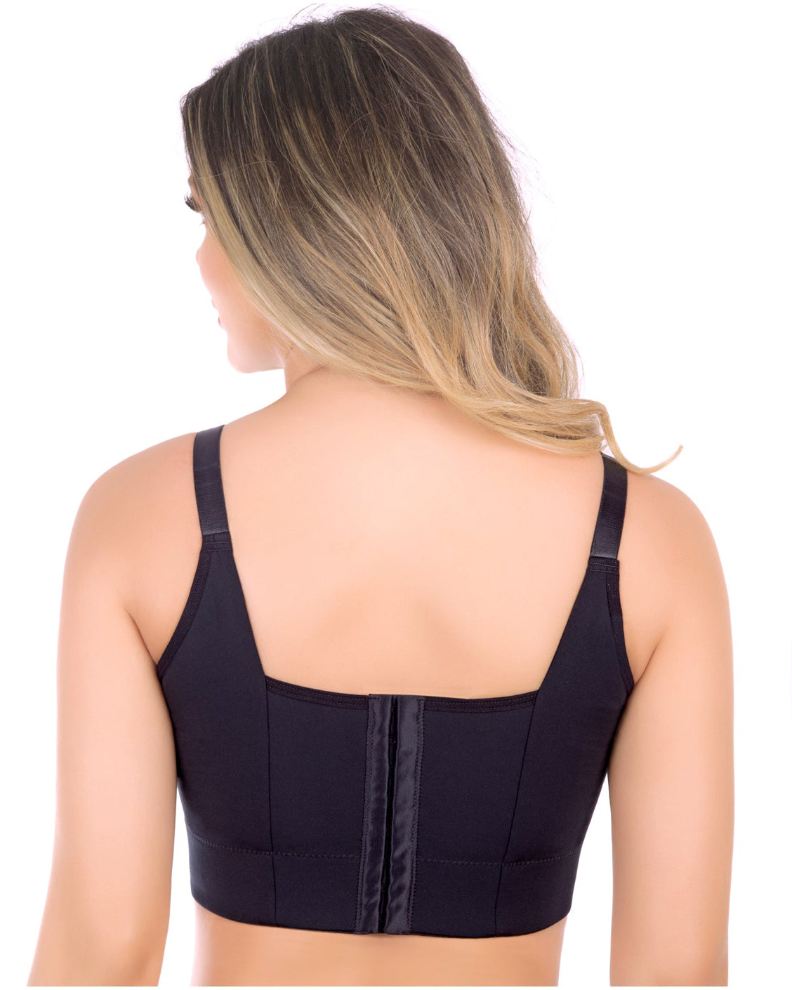 2-Pack Extra Firm High Compression Full Cup Push Up Bra - Black