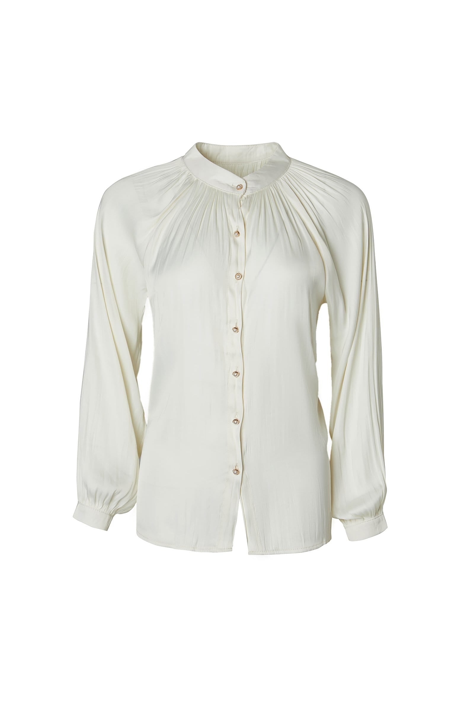 Maite White Puff Sleeve Blouse