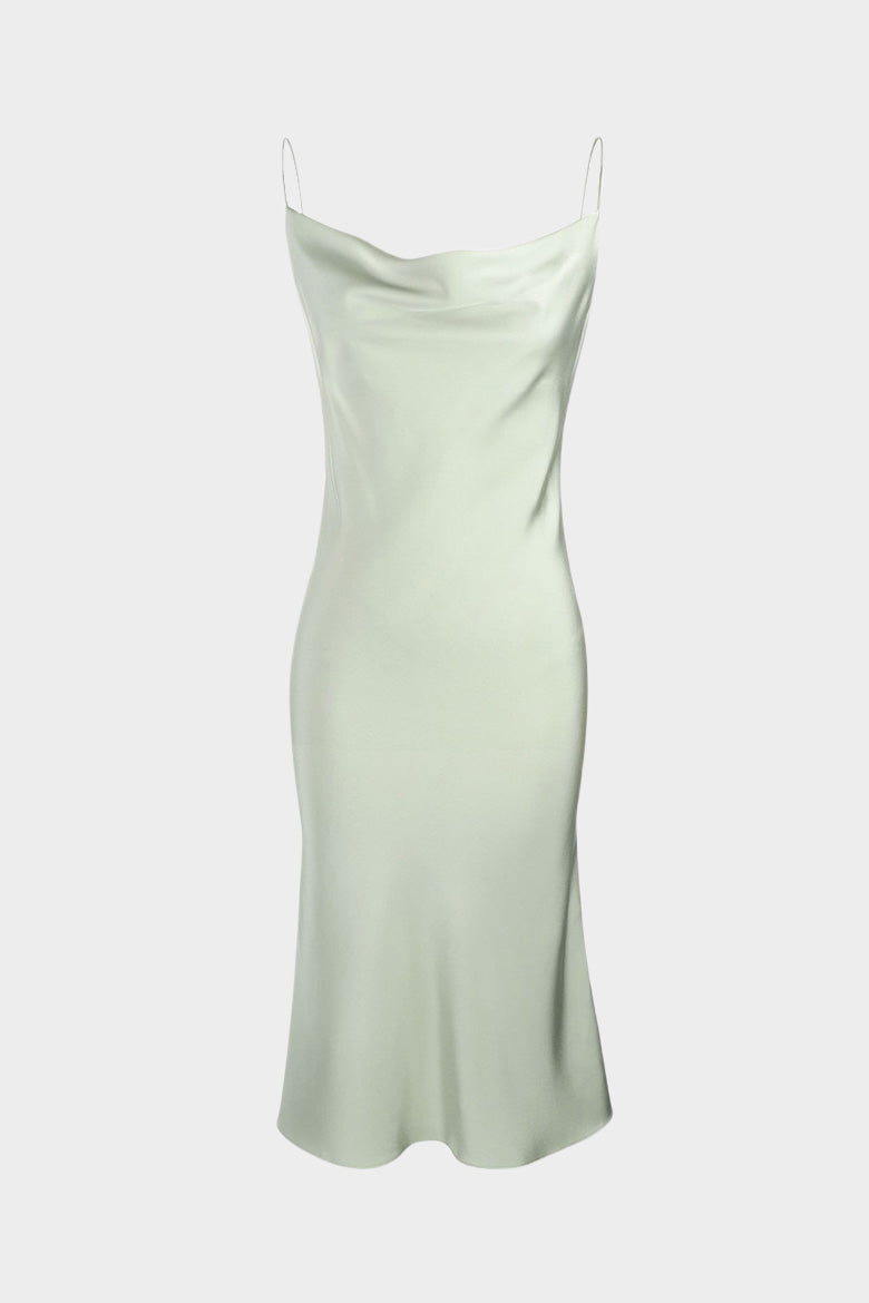 Pistachio Green Midi Slip Dress