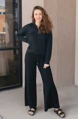 Long Sleeve Wide Leg Jumpsuit