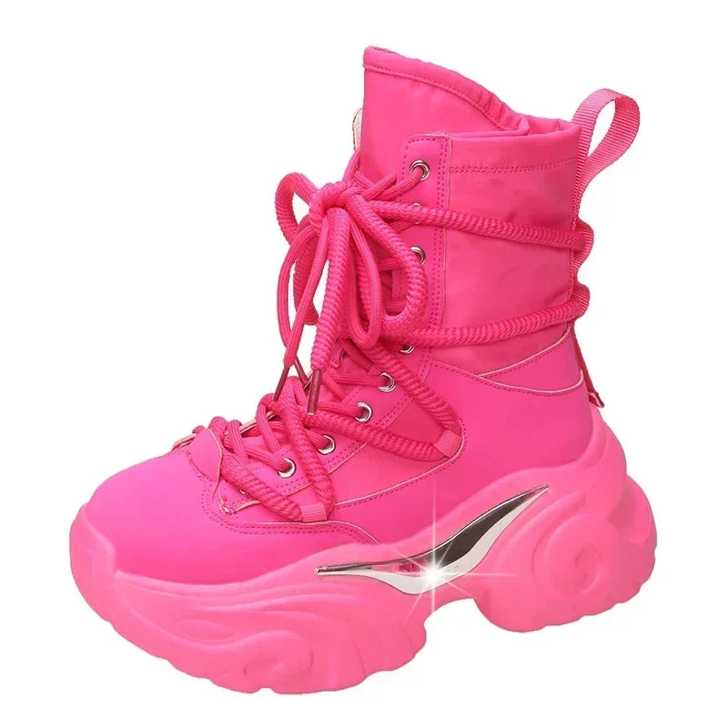 7.5CM High Platform Ankle Boots