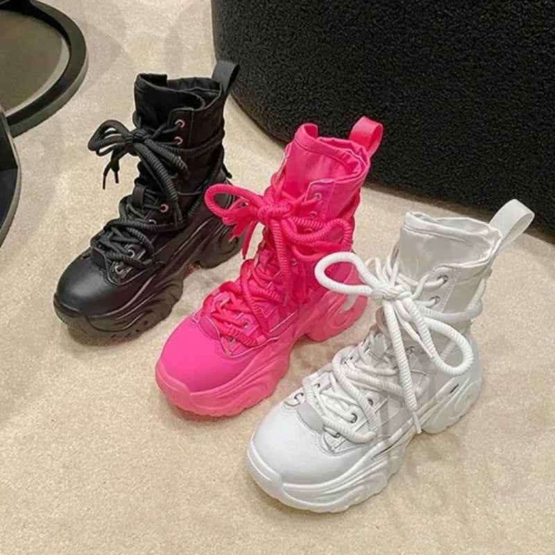 7.5CM High Platform Ankle Boots