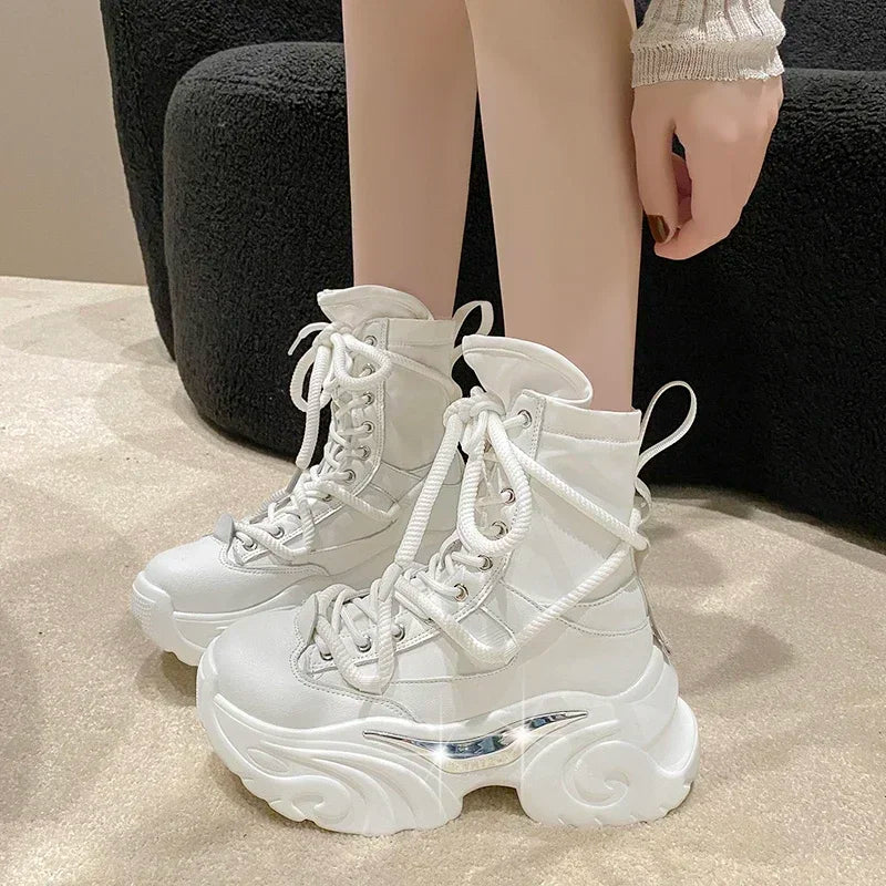 7.5CM High Platform Ankle Boots