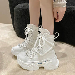 7.5CM High Platform Ankle Boots