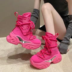 7.5CM High Platform Ankle Boots