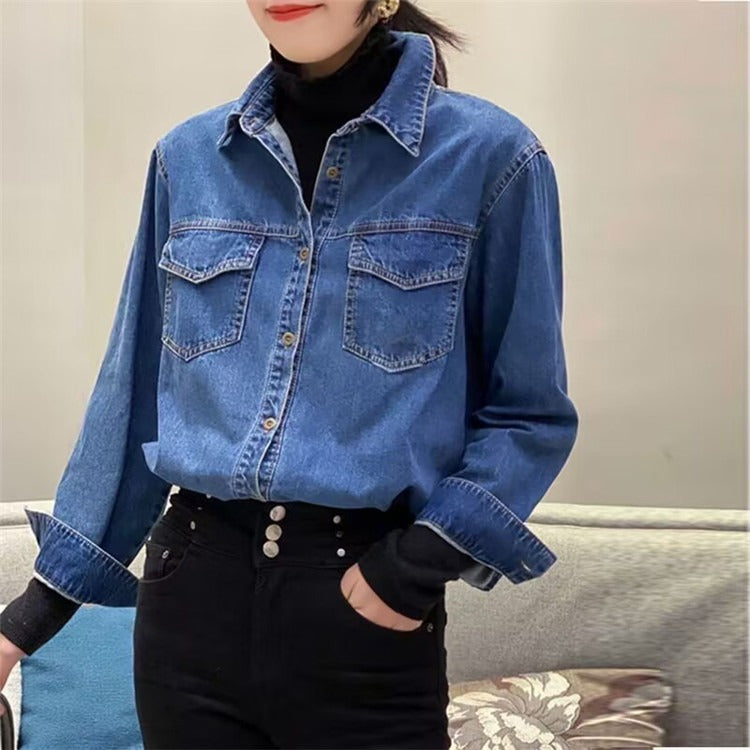 Loose Casual Denim Top Jacket