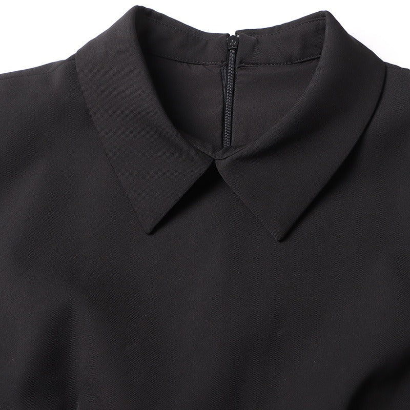 Party High Waist Lapel Dress