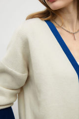 Dana Ivory Contrast Cardigan